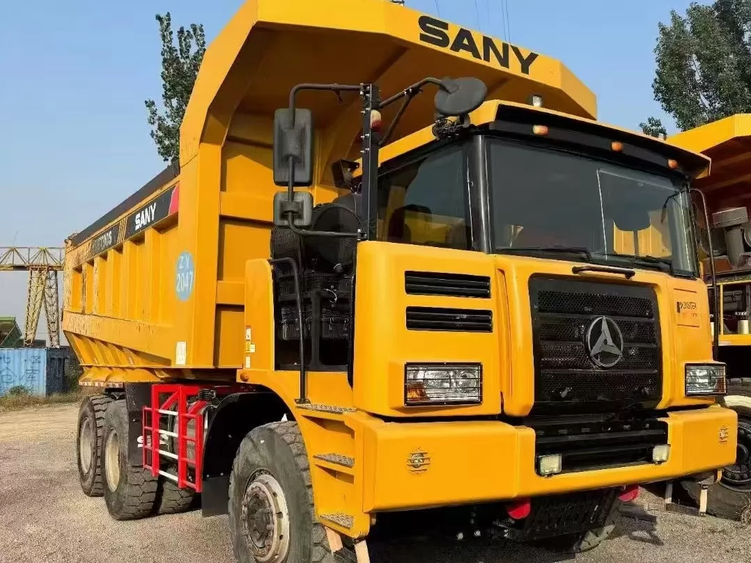 sany skt90s 6x4 60ton payload მაღალი გამავლობის სატვირთო გზატკეცილზე ფართო კორპუსის სამთო ნაგავსაყრელი