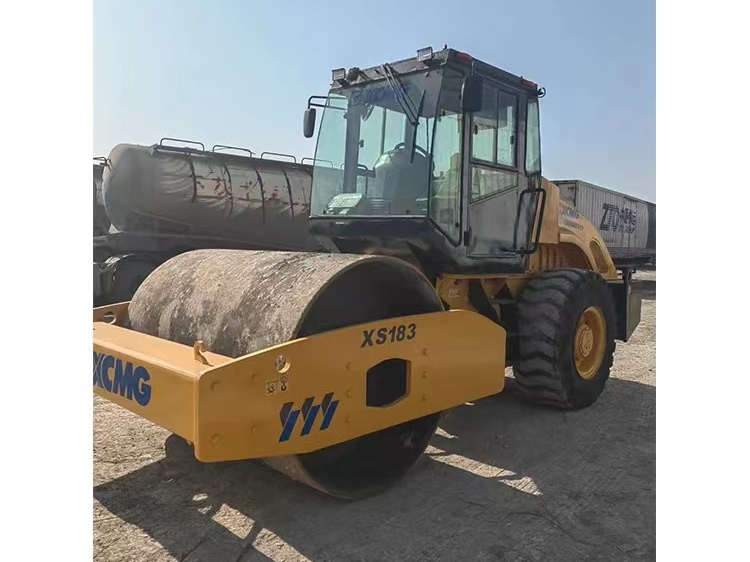 xcmg 18ton გამოყენებული wheel road vibratory compactor single drum rollers ნიადაგის კომპაქტორი roller ჰიდრავლიკური ასფალტცემენტ ბეტონი