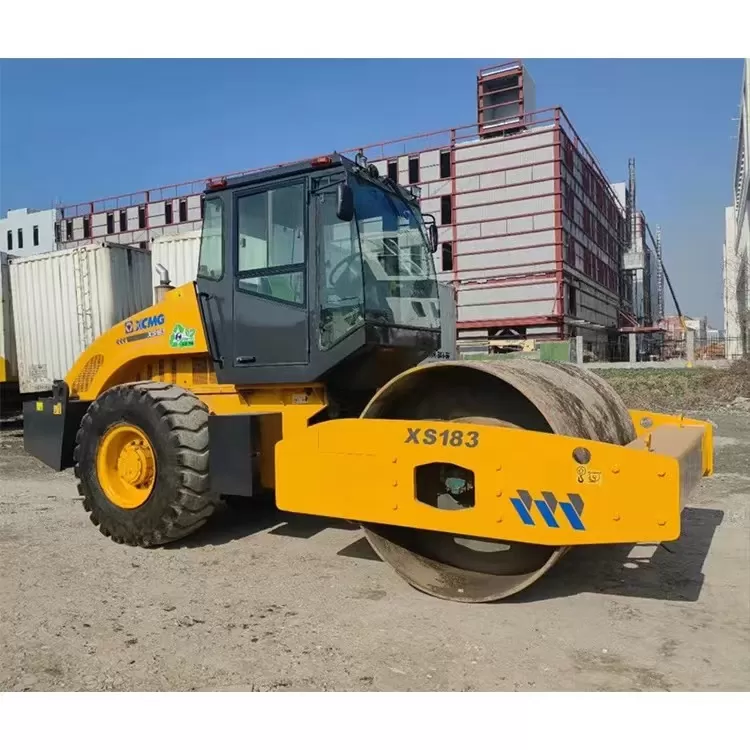 xcmg 18ton გამოყენებული wheel road vibratory compactor single drum rollers ნიადაგის კომპაქტორი roller ჰიდრავლიკური ასფალტცემენტ ბეტონი