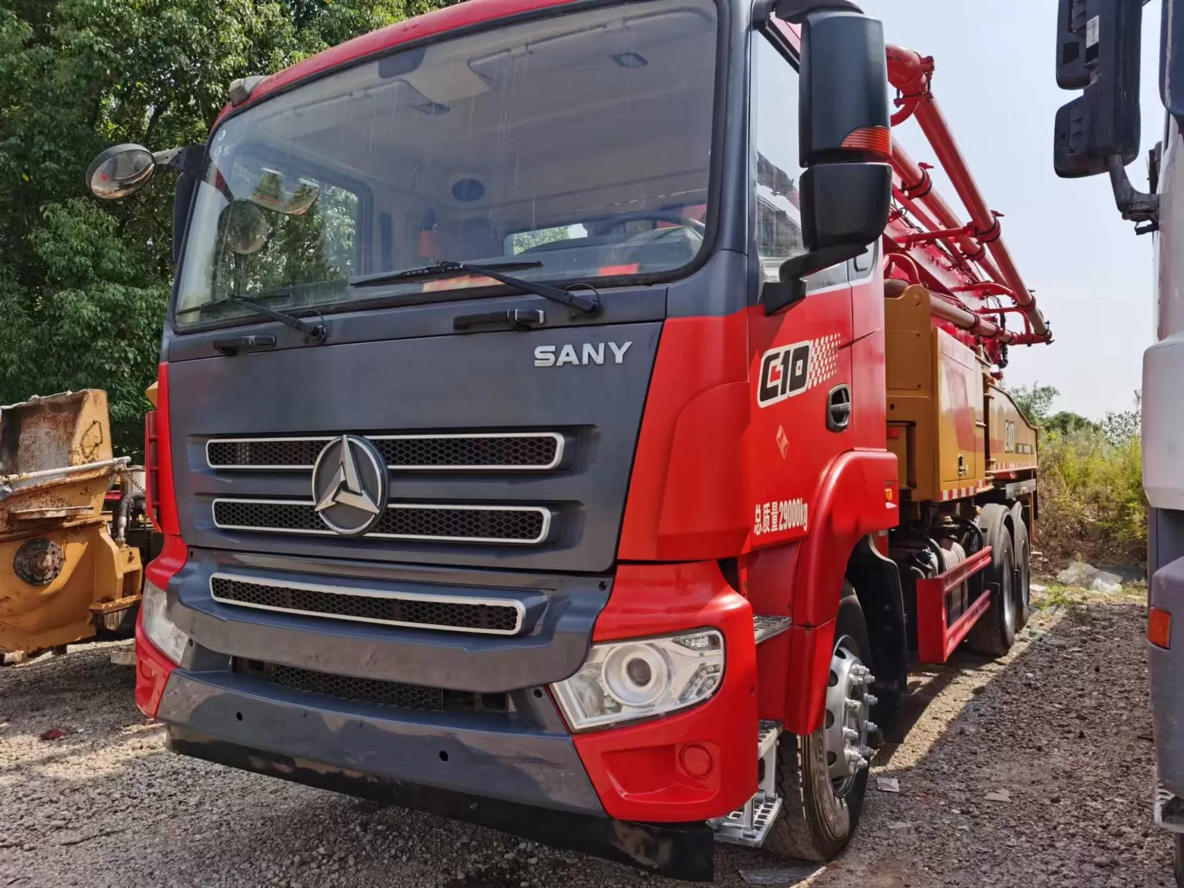 2020 sany truck-ზე დამონტაჟებული ბეტონის ტუმბო მანქანის 43მ ბუმ ტუმბო sany chassis-ზე