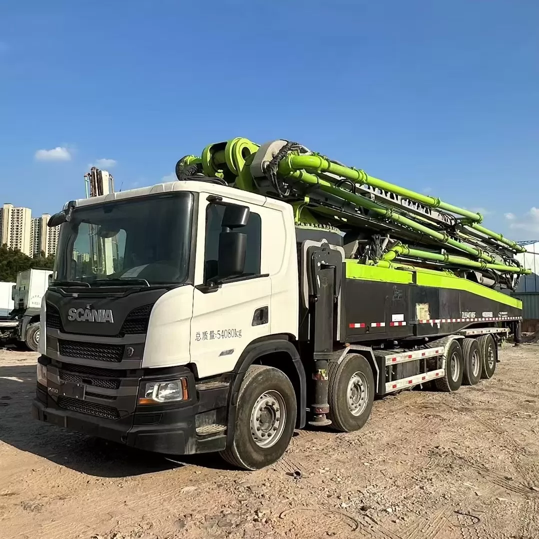 ხარისხის 2021 zoomlion boom pump truck-დამონტაჟებული ბეტონის ტუმბო მანქანა 67მ scania შასისზე