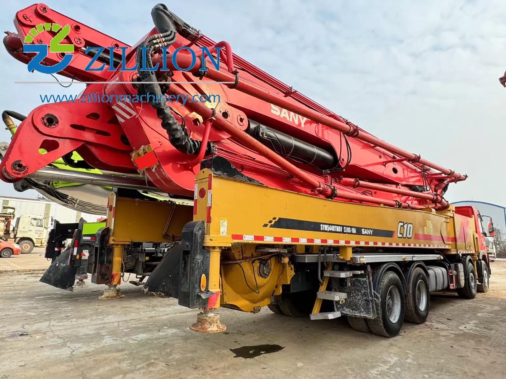 მაღალი ხარისხის 2020 sany boom pump truck-დამონტაჟებული ბეტონის ტუმბო მანქანა 62 მ volvo შასიზე