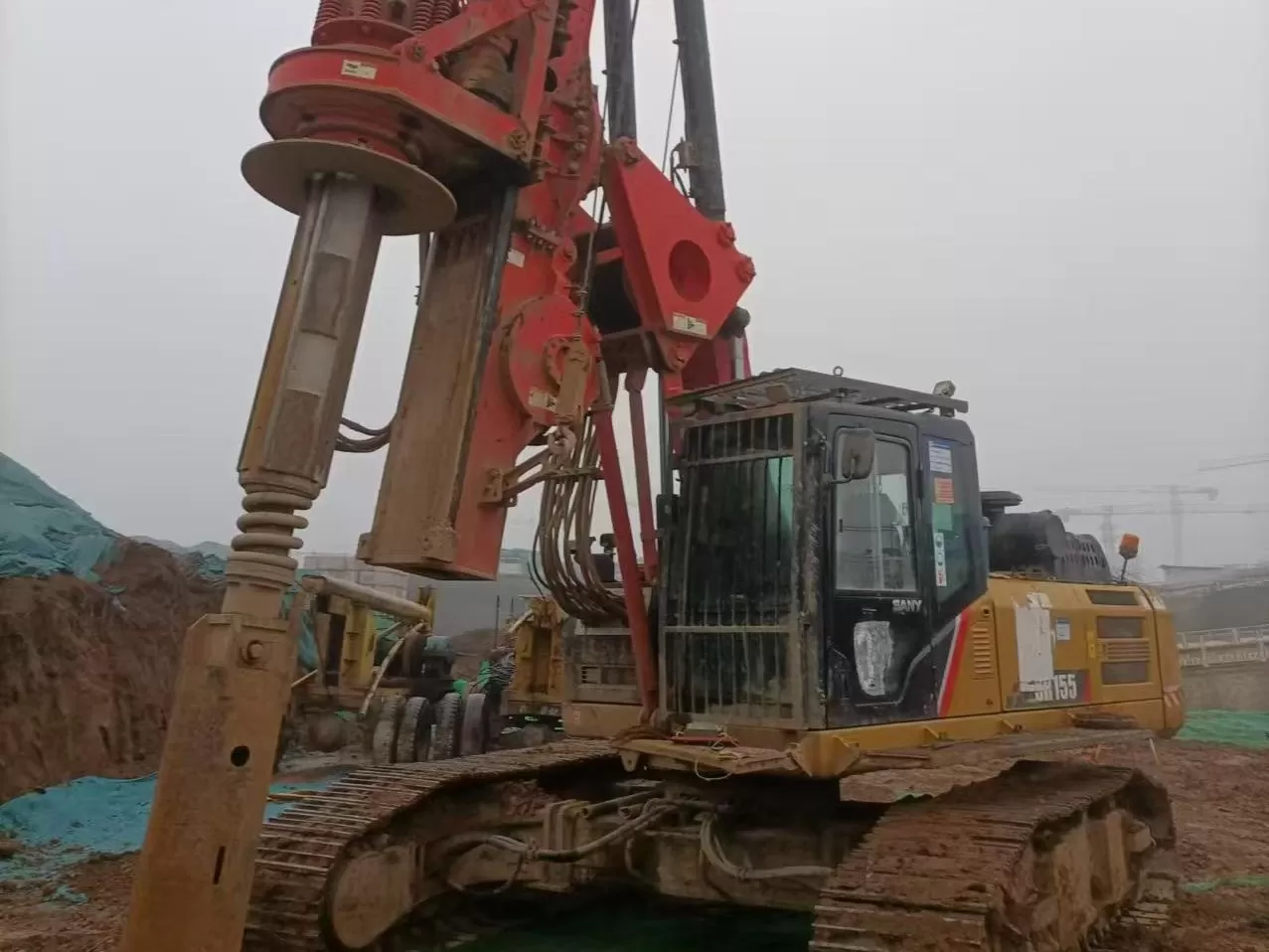 2019 sany piling machinery sr155 მბრუნავი საბურღი მოწყობილობა საძირკვლის საბურღისთვის