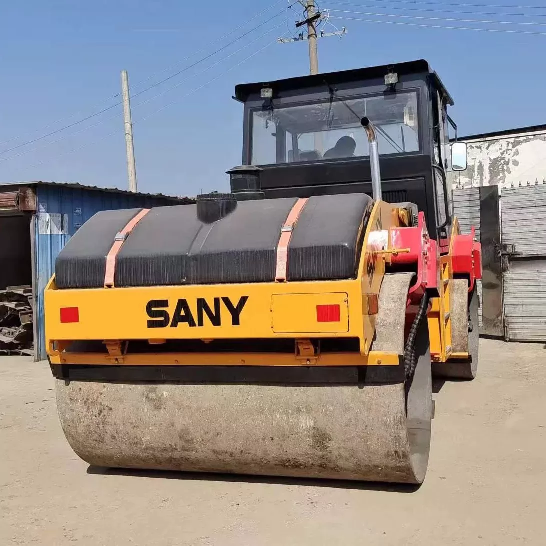 მეორადი sany double drum road roller yzc13c road bulding mchinery